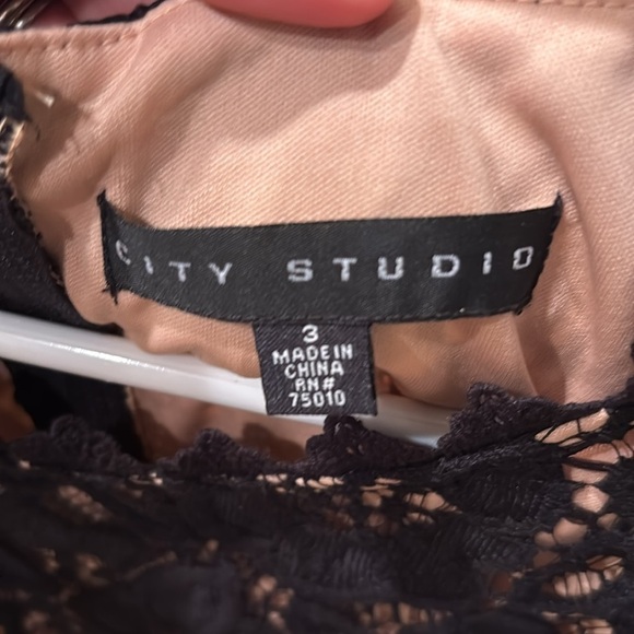 City Studio Black Lace Sleeveless Dress - Picture 4 of 8